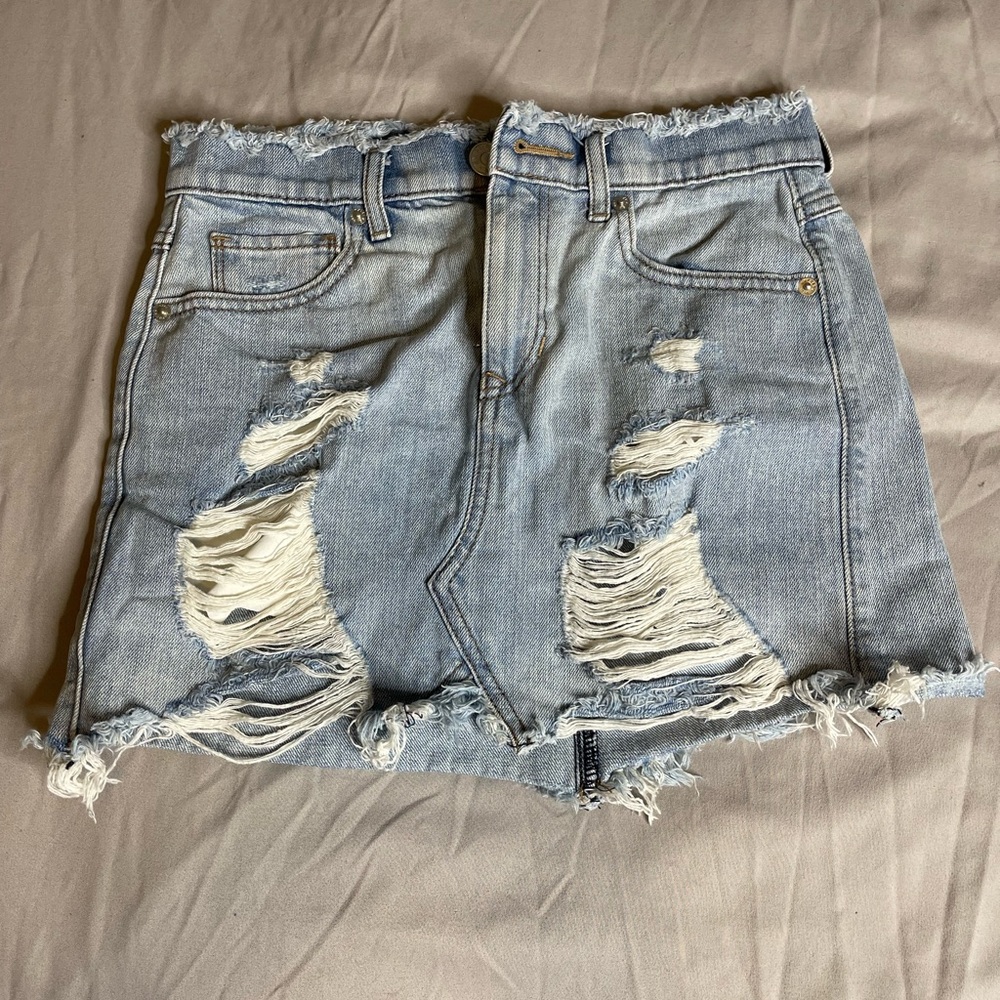 Express jean skirt light wash size 00